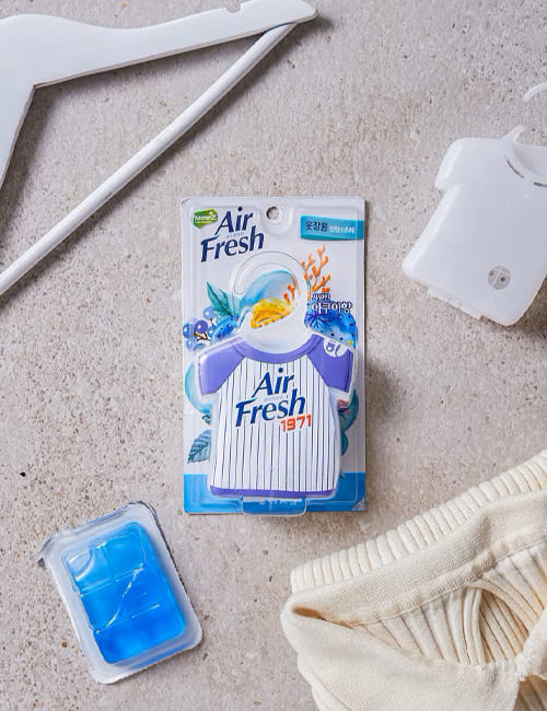 Освежитель Air Fresh для борьбы с неприятными запахами в шкафах Морская Свежесть