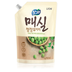 Средство для мытья посуды CJ Lion Chamgreen Japanese Apricot мягкая упаковка