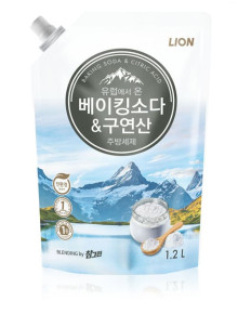 Средство для мытья посуды CJ Lion Chamgreen Baking Soda & Citric Acid мягкая упаковка