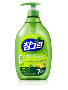 Средство для мытья посуды CJ Lion Chamgreen Green Tea & lemon Peel 