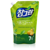 Средство для мытья посуды CJ Lion Chamgreen Green Tea & lemon Peel мягкая упаковка