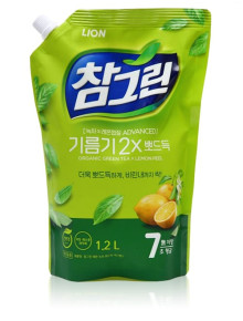 Средство для мытья посуды CJ Lion Chamgreen Green Tea & lemon Peel мягкая упаковка