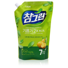 Средство для мытья посуды CJ Lion Chamgreen Green Tea & lemon Peel мягкая упаковка