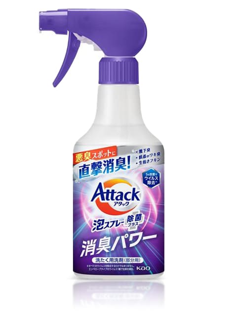 Дезодорирующий спрей-пена Attack Foam Plus для удаление загрязнений и устранений запахов