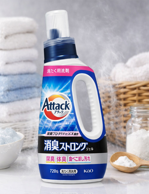 Концентрированный гель для стирки Kao Attack Deodorizing со стойким дезодорирующим эффектом