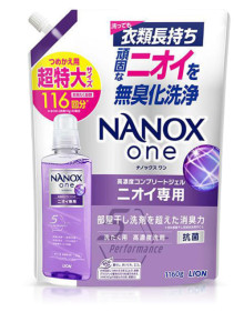 Гель для стирки Lion Nanox One Odor Removal мягкая упаковка