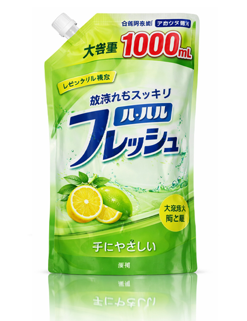 Средство для мытья посуды, овощей и фруктов Mitsuei Herbal Fresh лаймовый аромат