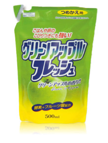 Средство для мытья посуды Rocket Soap Fresh Green Apple мягкая упаковка