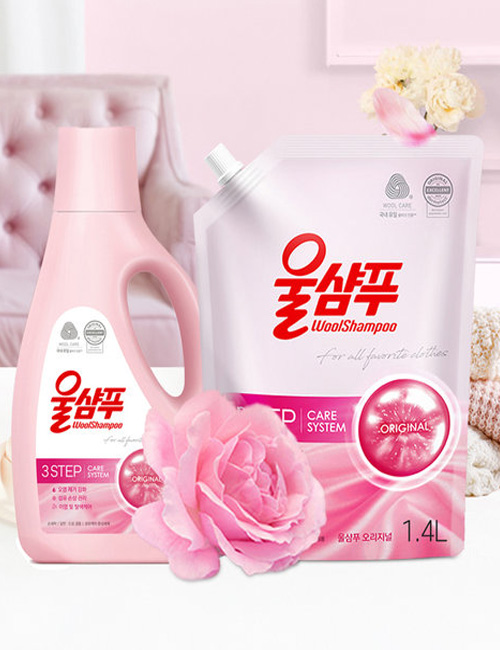 Жидкий порошок Aekyung Wool Shampoo для бережной и деликатной стирки нейтральный аромат