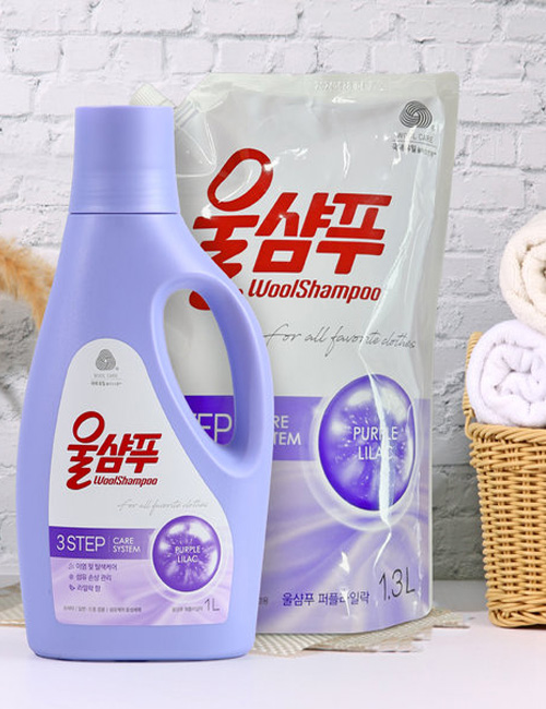 Гипоаллергенное жидкое средство Aekyung Wool Shampoo для деликатных тканей Лиловая сирень