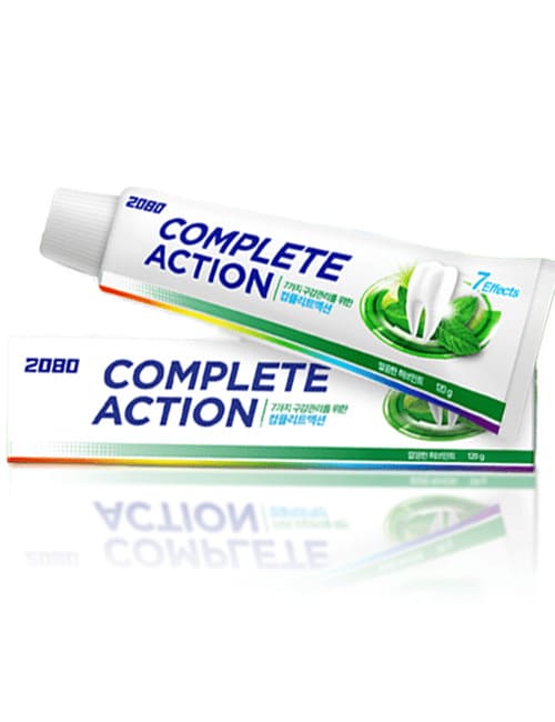 Паста для комплексного ухода Aekyung 2080 Complete Action со вкусом Трав и Мяты