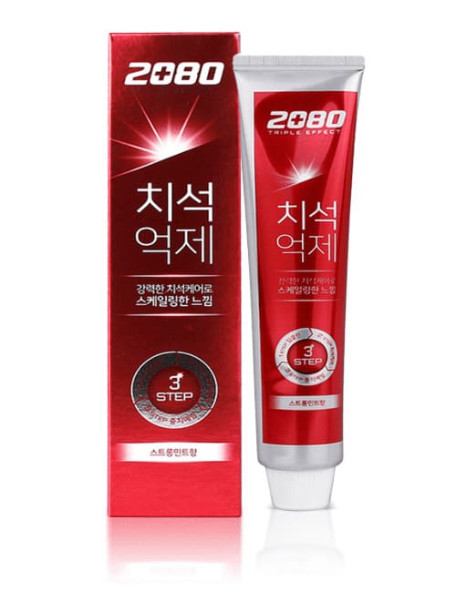 Паста для подавления образования зубного камня Aekyung 2080 Triple Effect с сильным ароматом Мяты