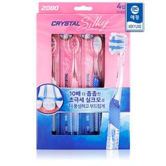 Набор зубных щеток 2080 Crystal Silk Microbrush 4шт