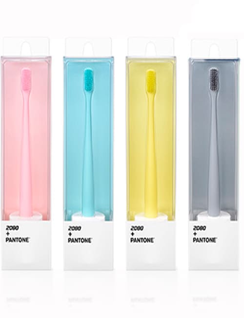 Зубная щетка 2080 + PANTONE с микро щетиной и подставкой