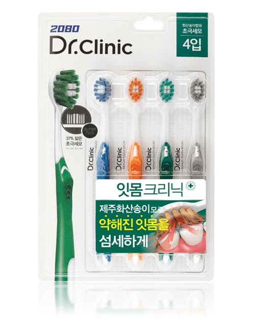 Мягкая щетка Aekyung 2080 Doctor Clean для десен экстракт Сосны