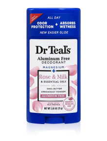 Дезодорант без алюминия Dr Teals Rose & Milk