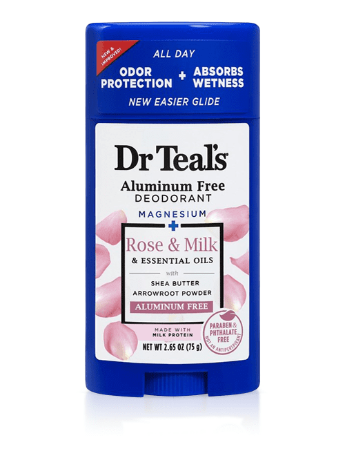 Дезодорант без алюминия Dr Teals Роза и Молоко
