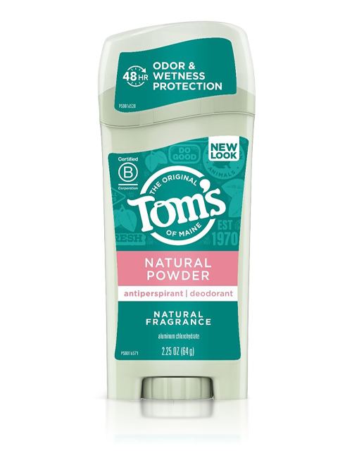 Женский дезодорант и антиперспирант без алюминия Tom's of Maine Натуральная Пудра