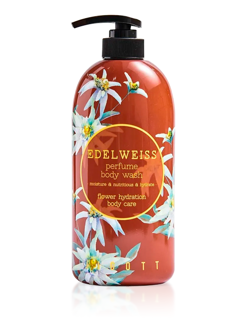 Парфюмированный корейский гель Jigott Edelweiss Цветок Эдельвейса