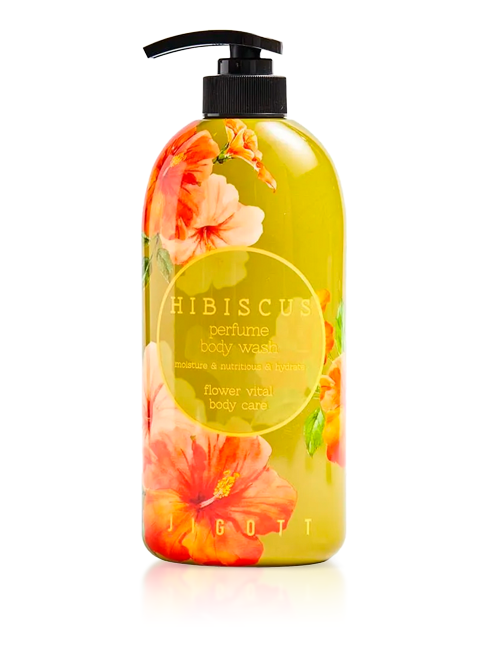 Парфюмированный корейский гель Jigott Hibiscus Цветок Гибискуса
