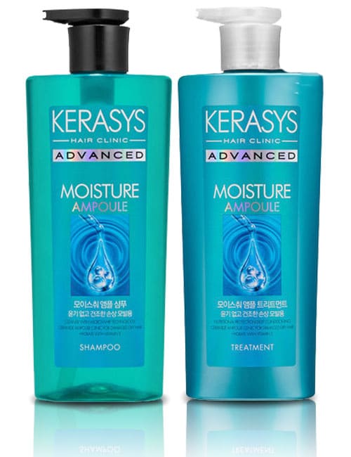 Увлажняющий шампунь Kerasys Advanced из керамидных ампул и витамина Е