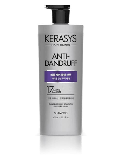 Охлаждающий и очищающий протеиновый шампунь Kerasys Anti-Dandruff со свежим ароматом