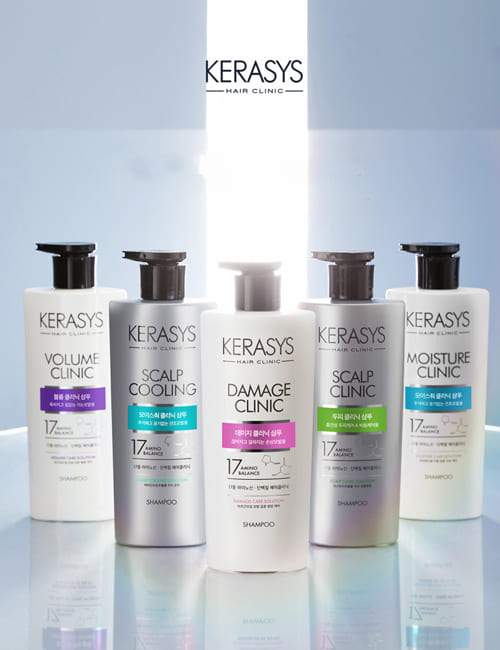 Охлаждающий и очищающий протеиновый шампунь Kerasys Anti-Dandruff со свежим ароматом
