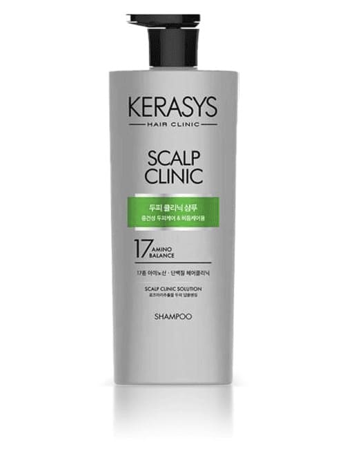 Очищающий шампунь Kerasys Scalp Clinic для кожи головы с протеинами