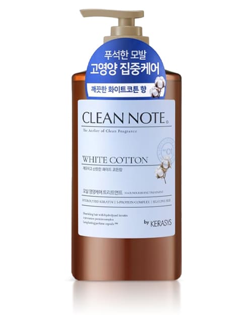 Ароматизированная маска Kerasys Clean Note для глубокого питания кожи и волос головы с ароматом Белый Хлопок