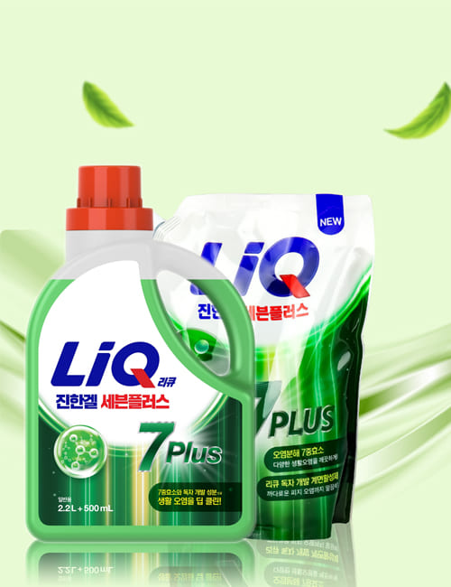 Концентрированный гель для стирки Aekyung LiQ 7 Plus Мощная Стирка