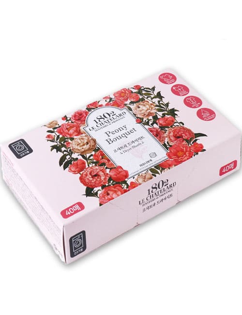 Салфетки для сушильной машины Le Chatelard 1802 Аромат Пиона
