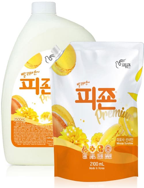 Ополаскиватель для белья Pigeon Premium Fabric Softener Yellow Mimosa 2.5л + запаска