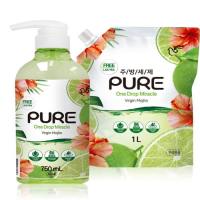 Засіб для миття посуду Pigeon Pure One Drop Miracle Virgin Mojito 750мл + 1л