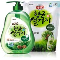 Набір для миття посуду Trio Antibacterial Natural Phytoncide Фітонциди 750мл + запаска