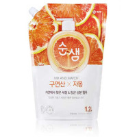 Средство для мытья посуды Soonsaem Citric Acid Grapefruit 1.2л мягкая упаковка