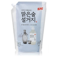 Засіб для миття посуду Trio Clear Drinking Fermented Sake 1.4л  м'яка упаковка