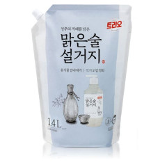 Средство для мытья посуды Trio Clear Drinking Fermented Sake 1.4л  мягкая упаковка