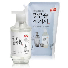Средство для мытья посуды Trio Clear Drinking Fermented Sake 550мл + 1.4л
