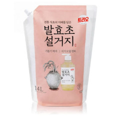 Средство для мытья посуды Trio Fermented Vinegar Sake 1.4л мягкая упаковка