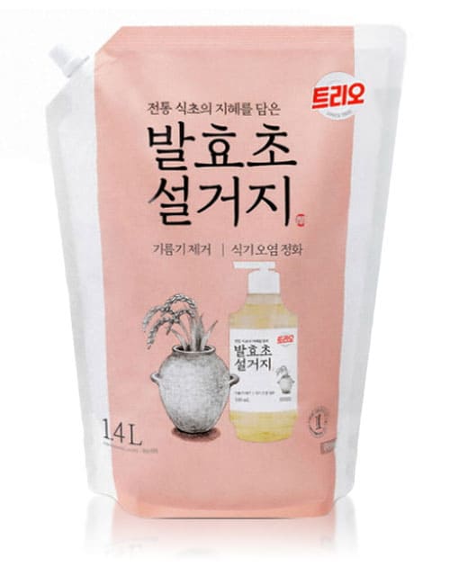 Средство для мытья посуды Trio Fermented Vinegar Sake 1.4л мягкая упаковка