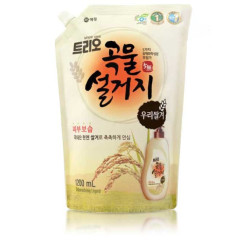 Средство для мытья посуды Trio Grain Rice 1.2л мягкая упаковка