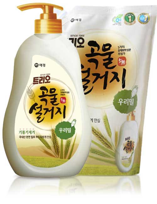Набор для мытья посуды Trio Grain Wheat 750мл + запаска