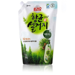 Средство для мытья посуды Trio Antibacterial Natural Phytoncide 1.2л мягкая упаковка
