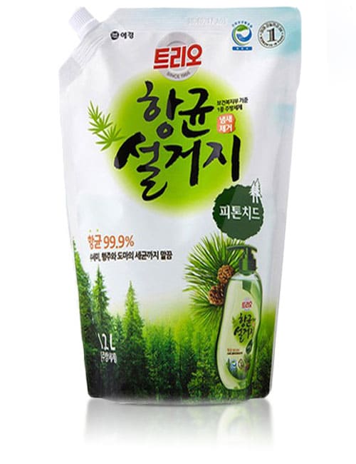 Средство для мытья посуды Trio Antibacterial Natural Phytoncide 1.2л мягкая упаковка