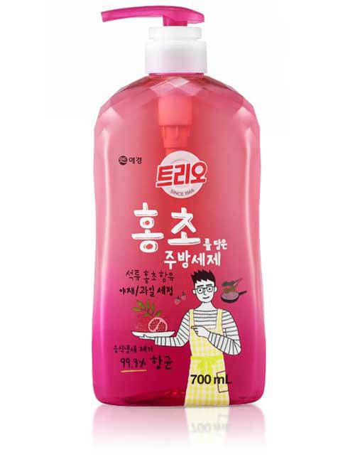 Средство для мытья посуды Trio Red Vinegar Pomegranate 700мл