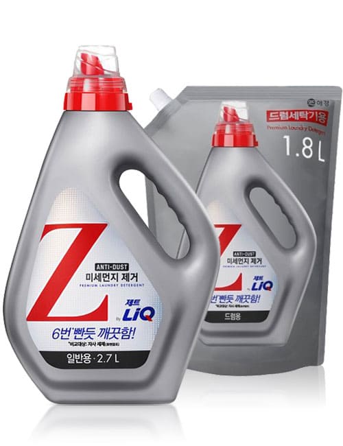 Гель для стирки LiQ Z Anti Dust For Drum 2.7л + 1.8л