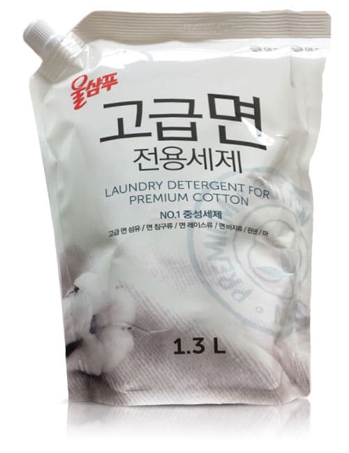 Жидкий стиральный порошок  Wool Shampoo Laundry Defender For Premium Cotton 1.3л мягкая упаковка
