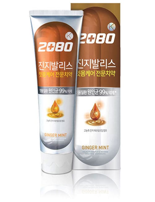 Зубная паста 2080 Gingivalis K Ginger Mint Toothpaste 120г