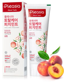 Зубная паста Pleasia Peach Mint Toothpaste 100г