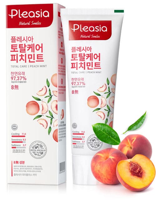 Зубная паста Pleasia Peach Mint Toothpaste 100г